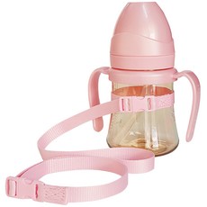 오가닉팩토리 젓병&빨대컵 홀더, 핑크, 1개