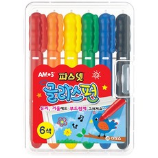 아모스 파스넷 글라스펀 펜, 6색, 1세트