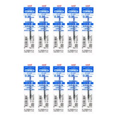 제트스트림 미쓰비시 유니 유성잉크 SXR-80 리필심 0.38mm, 블루, 10개