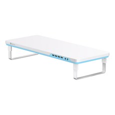 제닉스 ZIGNUM 다기능 모니터받침대 M-DESK F1, BLUE, 1개