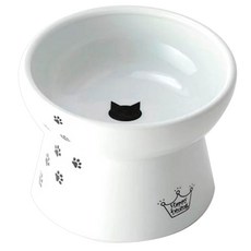 네코이찌 해피 다이닝 푸드볼 고양이무늬 유리식기, 혼합 색상, 1개