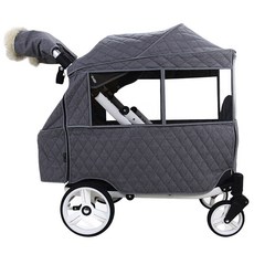 시크포베이비 프론토 웨건 전용 방한커버 + 핸드머프, 멜란지 다크 그레이, 1개