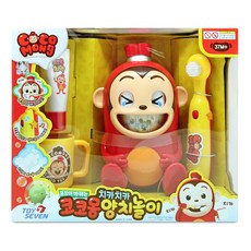 코코몽 치카치카 양치놀이 장난감, 혼합 색상, 1개
