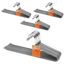 네이쳐리빙 논슬립 코팅 1단 바지걸이, 그레이, 40개