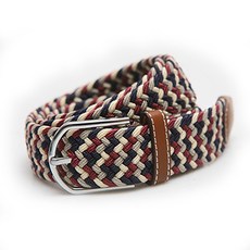 니꼴레닉 스포츠패션 남여 엘라스틱 밴딩 골프벨트, 112 퍼플 + 네이비베이지, 1개