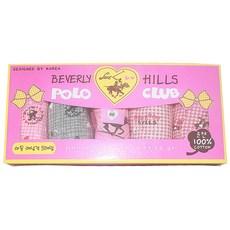BEVERLY HILLS POLO CLUB 女童絲帶印花三角內褲 5件組