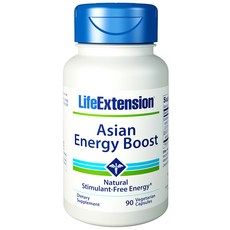 라이프익스텐션 아시안 에너지 부스트 베지테리안 캡슐, 1개, 90정