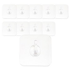 타공판닷컴 매직후크, 10개, 투명