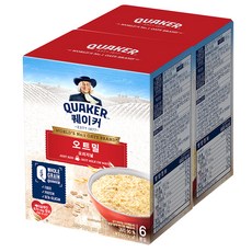퀘이커 오트밀 오리지널, 180g, 2개
