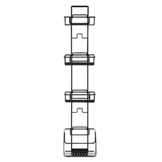 nOVA LIVING 多用途縫隙魔法層架, 黑色