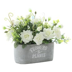 행복한마을 조화 벨라로쟈 화분, 혼합 색상, 1개