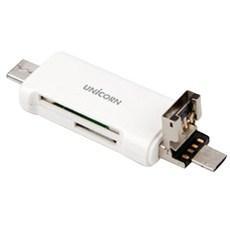 UNiCORN 整合式多功能讀卡機, XC-800A, 白色(WHITE)