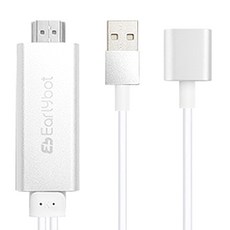 Earlybot iPhone&Android to HDMI投影線 2m SGV-3000, 單色, 1個