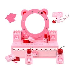 NOVEL LAND 櫻桃小熊梳妝台玩具套組, 混色