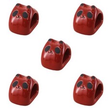 이시마루토게이 하사미 토게이 판다나노다 판다 젓가락 받침 5입세트, 레드, 5개