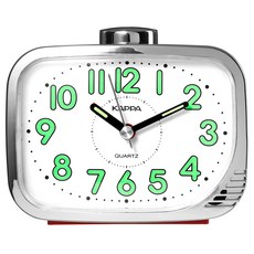KAPPA 내장벨 알람 탁상시계, 레드