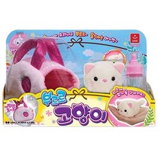 오로라월드 마이펫 부르르 고양이 작동 동물 인형, 혼합 색상, 1개