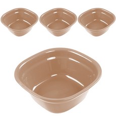 블럭마트 욕실 대야 XL, 브라운, 4개