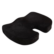 LIVING DUO 記憶海綿3D正姿坐墊, 黑色的