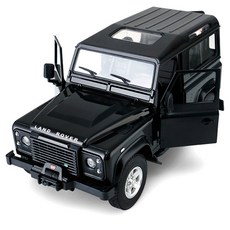 라스타 1 : 14 스케일 랜드로버 디펜더 무선조종 RC카, 블랙, 1개