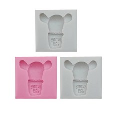 Bycell矽膠模具 多肉植物 A 3入, 隨機發貨