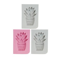 Bycell矽膠模具 多肉植物 C 3入, 隨機發貨