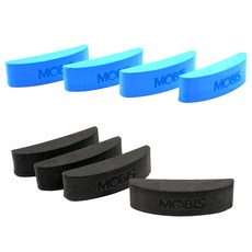 현대모비스 순정형 도어가드 블랙 4p + 블루 4p, 블랙 + 블루, 1세트