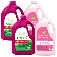 ATO Safe 洗衣精 2.5L+柔軟精 粉紅玫瑰香 2.5L, 5L, 2組