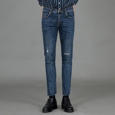 DYJEEN 男款刷痕懷舊牛仔褲 ME147