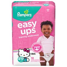 팸퍼스 이지업 트레이닝 팬티형 기저귀 여아용, 18매, 4단계