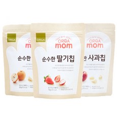 올가홀푸드 순수한 딸기칩 13g + 사과칩 22g + 배칩 22g, 딸기, 사과, 배, 1세트