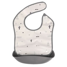 nordico 嬰兒可分離式防水吃飯圍兜, 沙漠露營款, 1個, 1個