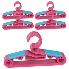 데코즈인 하트논슬립 어린이옷걸이, 핑크, 50개