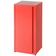 마켓비 도미닉 캐비넷 1문 수납장, 브릭레드