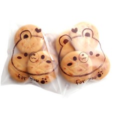 For You 小熊臉半透明餅乾袋, 200入, 1個