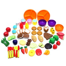 KesB Play Malang 食物模型過家家全套 68p, 混色