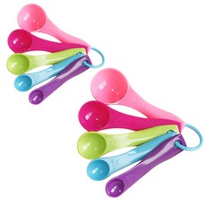컬러 계량스푼 5p 세트, 2세트