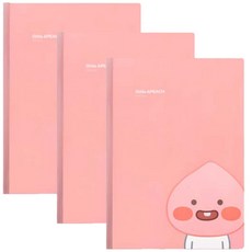 카카오프렌즈 리틀프렌즈 쫄대파일, 3개, 리틀 어피치