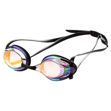 AQUWIN 彩虹鏡面競賽泳鏡 CR40RVM, RVRD/PUBK, 1個