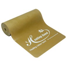 고무나라 라텍스 요가밴드, 골드, 1개