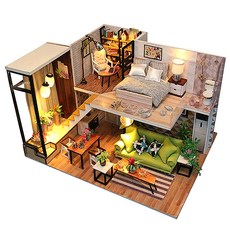 Prime Winners DIY 迷你小屋全套組 現代房屋, 混合顏色