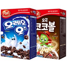 Post Oreo巧克力棉花糖麥片 500g+巧克力球穀物麥片 570g, Oreo巧克力棉花糖麥片500g+穀物巧克力球570g, 1組