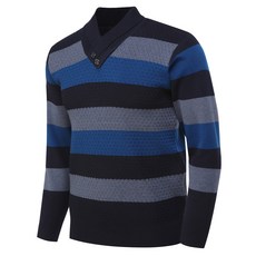 MASTER BEAR 男士羊毛混紡雙 V 領高爾夫針織衫