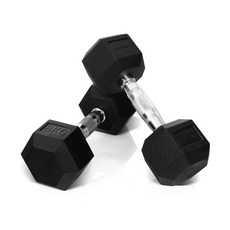 이고진 고무 육각 아령, 8kg, 2개