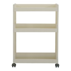 엔플라스틱 스타일 슬림 1+2단 선반, 아이보리