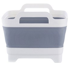 Block Mart 廚房可折疊方形短把手洗碗籃, 混合顏色, 1個