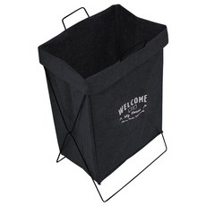 BANDI STORE 字母印花折疊洗衣籃, 海軍, 1個