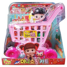 Kongsuni 小荳娃娃 迷你賣場推車玩具組, 混色