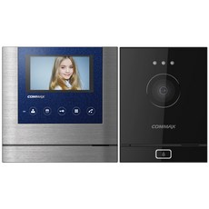 COMMAX 康邁世 4線式彩色視訊門口機 藍色 CAV-43M + 可調角度玄關攝影機 DRC-4M, CAV-43M(視訊門口機), DRC-4M(玄關攝影機)