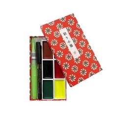 ZIG 6色固體水彩+繪圖筆+水彩筆 隨機出貨